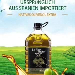 Olivenöl extra nativ 5L – spanisches Olivenöl kaltgepresst – extra virgin – natives Olivenöl aus Spanien – 100% natürlich – große Kanister – zum Kochen Braten Salat